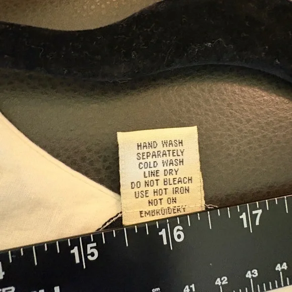 Seventh Avenue Cotton Embroidered Long‎ Sleeve White Dress SZ Soft Asthetic Boho - Picture 4 of 5